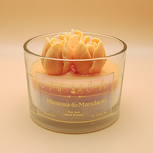Mimosa & Mandarin Tulips 16oz